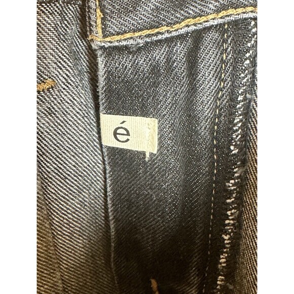 ETICA Estilia Pintuck Trousers In Black Mountain Size 24 NWT Jeans - Picture 9 of 11